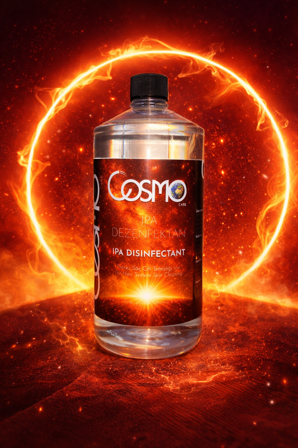 Cosmo İPA dezenfektan, protez saç uygulamalarında hijyen ve güvenli kullanım sağlayan profesyonel temizlik ürünü